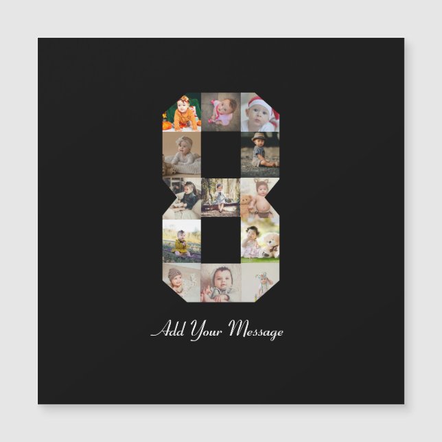 Colage de fotos en blanco y negro número 8 (Anverso)