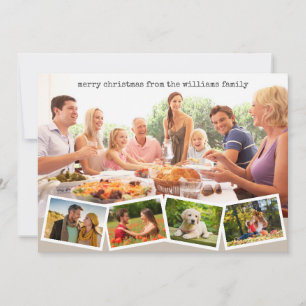 Colage de fotos familiares de Navidad