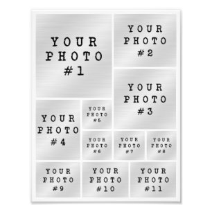 Colaje de fotos 11 Diseño de cuadrícula de fotos P