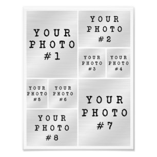 Colaje de fotos 8 Diseño de cuadrícula de fotos Pa