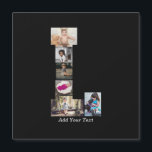 Colaje de fotos con letra L en negro y blanco<br><div class="desc">Este collage de fotos con monograma es un diseño personalizado que combina un monograma destacado (iniciales o letra) con una colección de fotos dispuestas artísticamente dentro o alrededor del mismo. Es una forma elegante de mostrar recuerdos mientras se añade un toque único y sofisticado a la decoración o a los...</div>