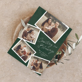 Colaje de fotos de guión religioso Navidad
