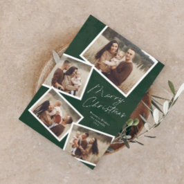 Colaje de fotos de Navidad con guión moderno 