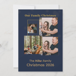 Colaje de Fotos de Navidad de Familia Personalizad