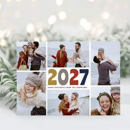 Colaje de fotos de Navidad familiar moderno 2027