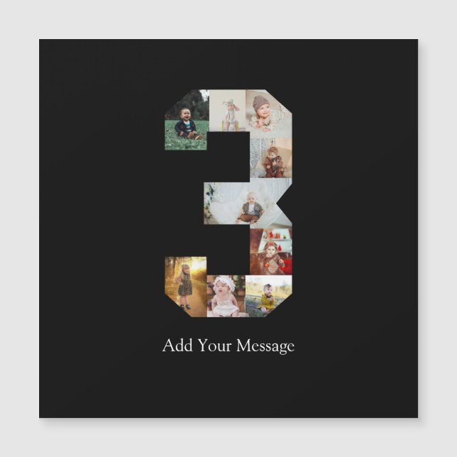 Colaje de fotos en blanco y negro número 3 (Anverso)