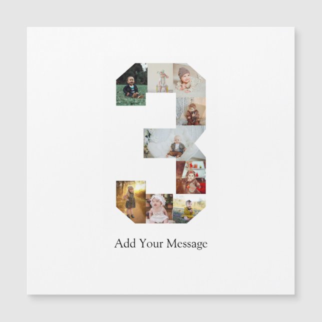 Colaje de fotos en blanco y negro número 3 (Anverso)