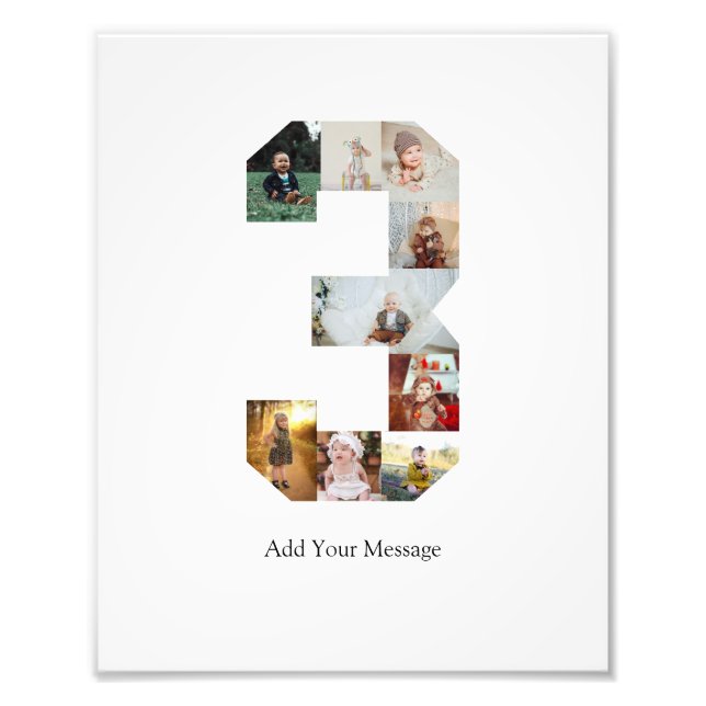 Colaje de fotos en blanco y negro número 3 (Frente)