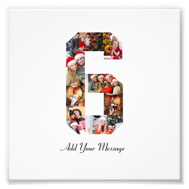 Colaje de fotos en blanco y negro número 6 (Frente)