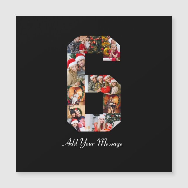 Colaje de fotos en blanco y negro número 6 (Anverso)