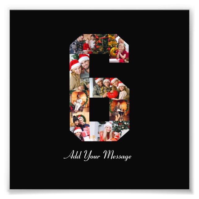 Colaje de fotos en blanco y negro número 6 (Frente)