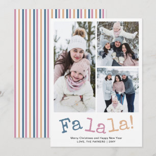 Colaje de Fotos Familiares de Navidad Modern Fa La