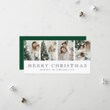 Colaje de Fotos Minimalista Moderno Navidad Verde