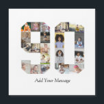 Colaje de fotos número 90<br><div class="desc">Este producto personalizable es donde se organizan fotos para formar la forma de un número. A menudo se utiliza para celebraciones importantes como cumpleaños, aniversarios o logros, lo que permite a los usuarios mostrar imágenes memorables dentro de una sola exhibición llamativa. Los diseños suelen ofrecer espacios para varios tamaños y...</div>