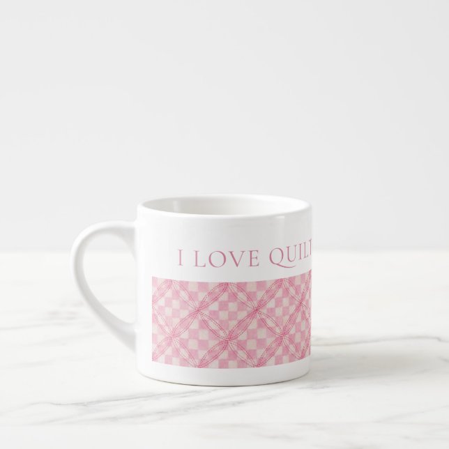COLCHA DE VERIFICACIÓN ROSA Taza de Espresso + Tex (Izquierda)
