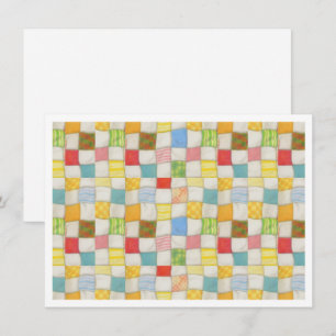 COLCHA LOCA 4.5x6.25 Tarjeta plana / Horizontal Bl