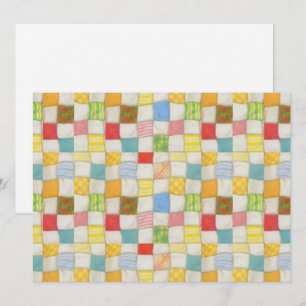 COLCHA LOCA 5.5x7.5 Tarjeta plana / Horizontal