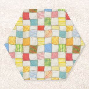 COLCHA LOCA Hexágono Posavasos de Papel