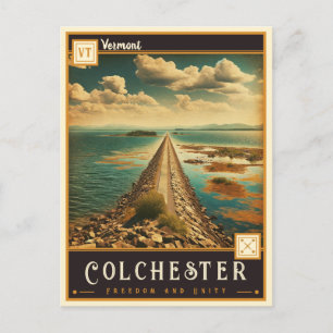 Colchester, Vermont Tarjeta Postal Antigua
