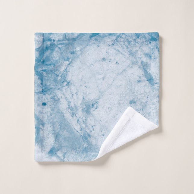 Colchón floral azul y blanco (Toallita)