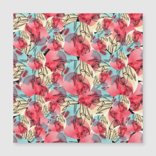 Cold Warm Watercolor Floral Geométrico