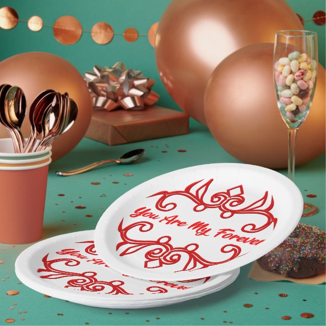 Colección Comienza Con Un Beso Platos De Papel (Multi)