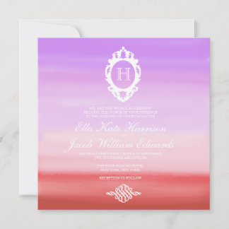 Colección de acuarela de Sunset | Invitación a la 