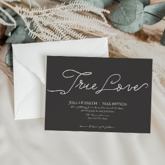 Colección de amor verdadera | Invitación a la boda