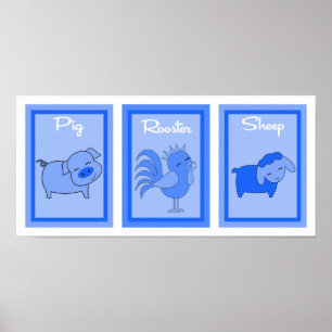 Colección de arte mural para niños de barn de 5 x