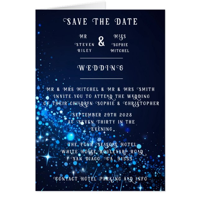 Colección de Bodas de brillo elegante (Frente)