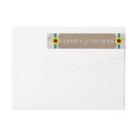 Colección de Bodas de girasol rústico - Verde azul