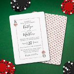 Colección de Bodas de tarjetas de reproducción de<br><div class="desc">Celebre con estilo estas invitaciones de boda elegantes y muy modernas. Este diseño es fácil de personalizar con la redacción de su evento especial y sus invitados estarán encantados cuando reciban estas fabulosas invitaciones. La K & Q de corazones puede dejarse como si fuera para representar al rey y la...</div>