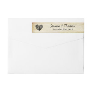 Colección de bodas de vintage de árbol del corazón