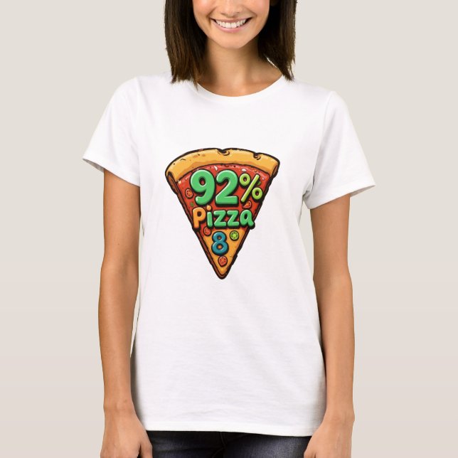Colección de camisetas '92%' PIZZALOVER (Anverso)