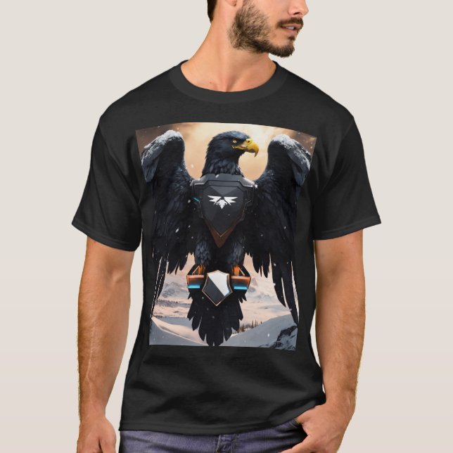 "Colección de camisetas con águila de cristal: aud (Anverso)