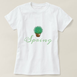 Colección de camisetas con ilustraciones de planta