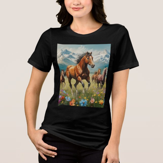 Colección de camisetas de caballos salvajes (Anverso)