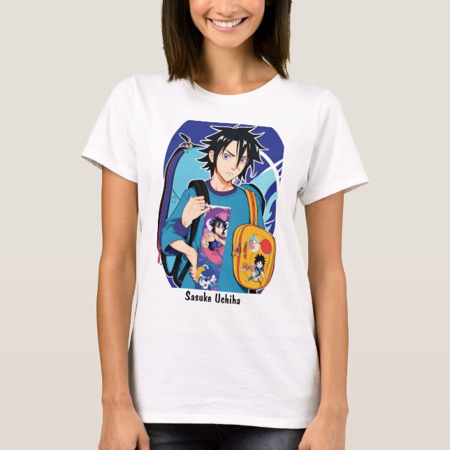 Colección de camisetas - estilo Sasuke Uchiha (Anverso)