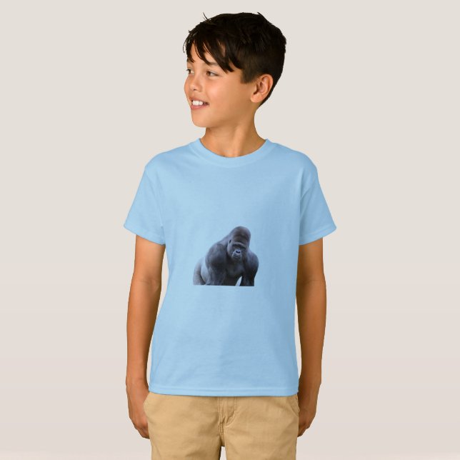 Colección de camisetas para niños: Poderoso Gorila (Anverso completo)