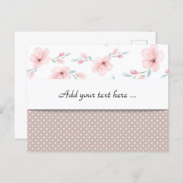 Colección de caracteres de algodón - postal