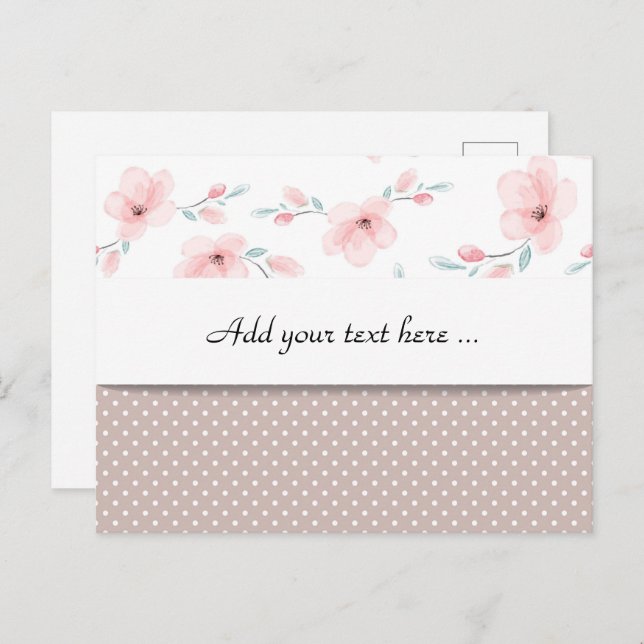 Colección de caracteres de algodón - postal (Anverso / Reverso)