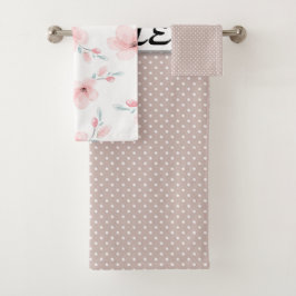 Colección de caracteres de cabaña - juego de baño