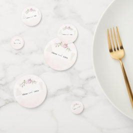 Colección de Confeti de Mesa de Bodas de Rosas Ros
