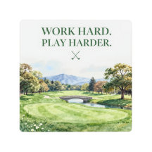 Colección de Decoración de Golf en Acuarela Premiu