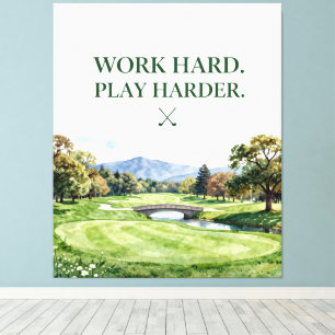 Colección de Decoración de Golf en Acuarela Premiu