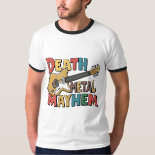 Colección de diseño de camisetas con caos Metaliza