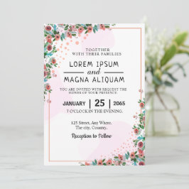 colección de diseño de tarjetas boda acuarela de b