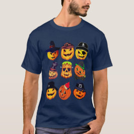 Colección de Emoji de Halloween Divertida camiseta