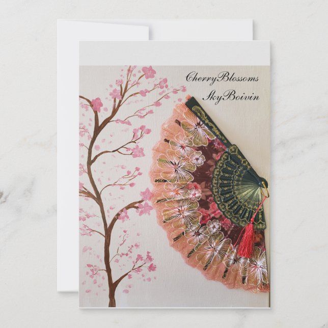 Colección de fans: flores de cerezo (Anverso)