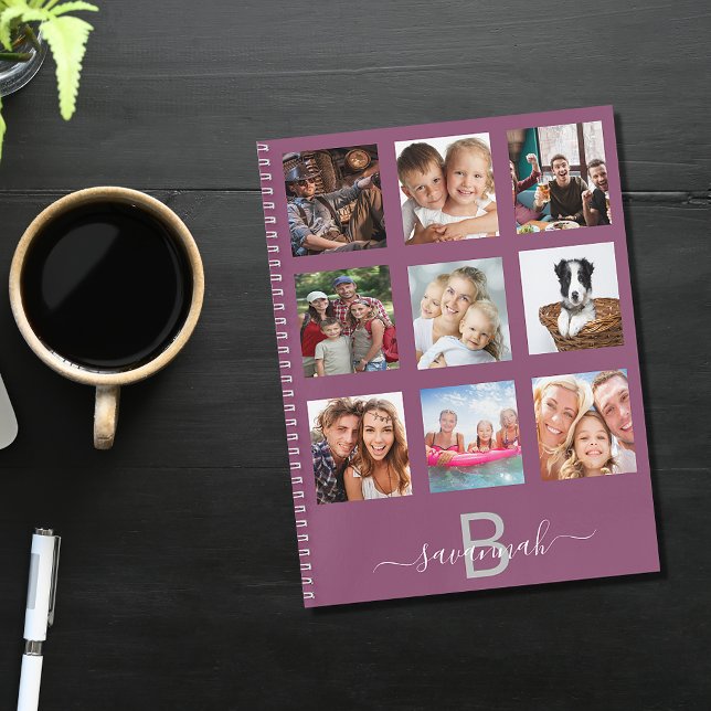 Colección de fotos moradas monograma diario modern (Subido por el creador)
